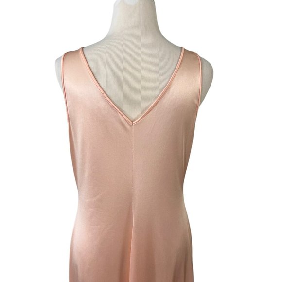Vanity Fair Size 34 Pink Nightgown Vintage 1980s Long Made in USA - Picture 9 of 11
